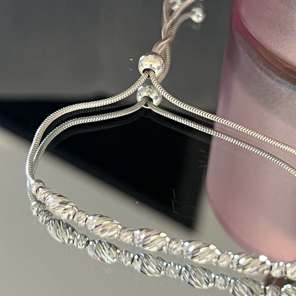 New* Sterling Silver Beaded Bracelet - Picture 4 of 4